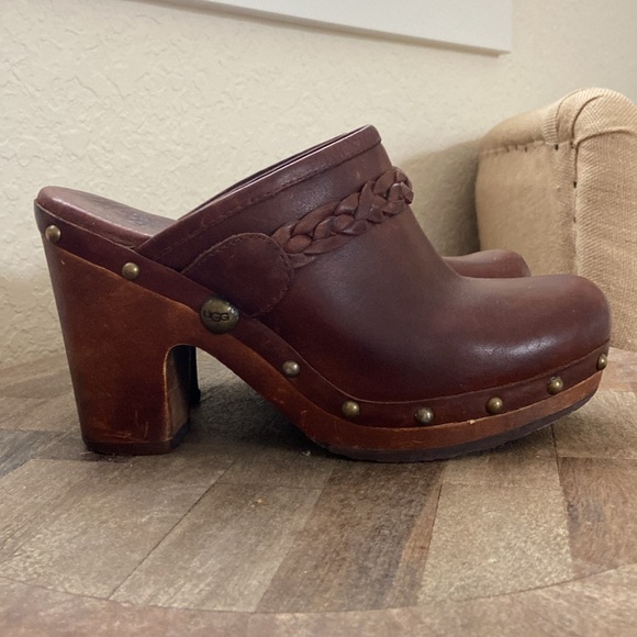 UGG Brown Kaylee Clog Size 7 - Picture 5 of 10